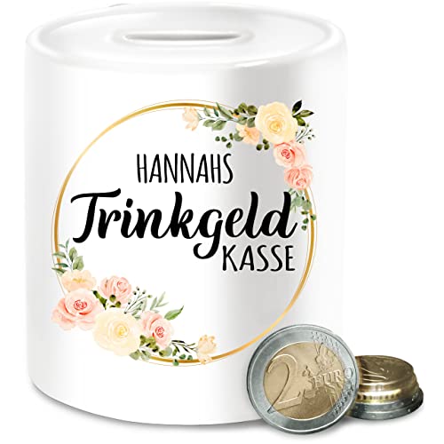 Spardose - Trinkgeldkasse Kaffeekasse Tip Trinkgeld - Unisize - Weiß - personalisierte Kasse trinkgeldkaasse schwarzgeld Friseur sparbüchse Geschenke für friseure kaffekasse Name Friseurin von Geschenk mit Namen personalisiert by Shirtracer