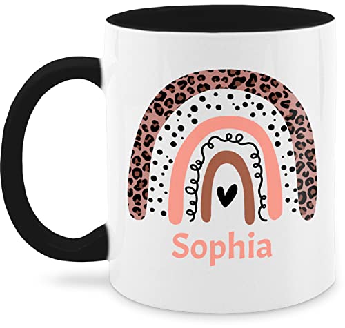 Tasse Tassen 325ml - Boho - Regenbogen - Name pointilliert Leo - 325 ml - Schwarz - teetasse bohemian chic stil individuell regenbogen1 bedrucken personalisierte geschenke schulkind names Tasse Tassen 325ml - Boho - Regenbogen - Name pointilliert Leo - 325 ml - Schwarz - teetasse bohemian chic stil individuell regenbogen1 bedrucken personalisierte geschenke schulkind names von Geschenk mit Namen personalisiert by Shirtracer