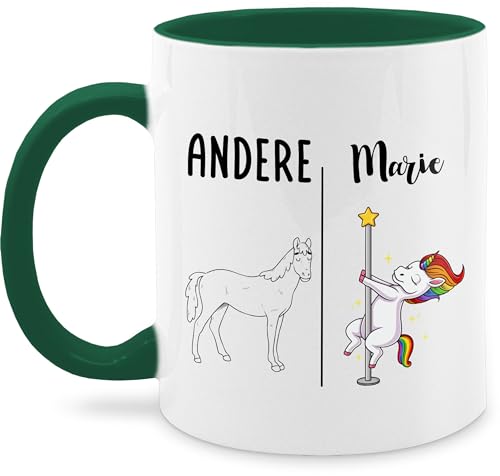 Tasse Tassen 325ml - Einhorn - Lustiges Einhornmotiv Andere Ich - Geschenk Freundin Lustig Beste Freundinnen Geburtstagsgeschenk - 325 ml - Petrolgrün - unicorn name einhörnern und personalisierte von Geschenk mit Namen personalisiert by Shirtracer