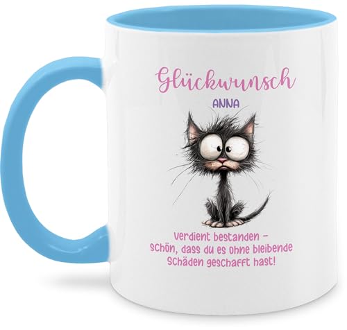 Tasse Tassen 325ml - Glückwunsch verdient bestanden I Ausbildung Geschenkideen bestandene Prüfung Abschluss Geschenk Schulabschluss Geschenk Abi Geschenke Realschulabschluss - 325 ml - Hellblau Tasse Tassen 325ml - Glückwunsch verdient bestanden I Ausbildung Geschenkideen bestandene Prüfung Abschluss Geschenk Schulabschluss Geschenk Abi Geschenke Realschulabschluss - 325 ml - Hellblau von Geschenk mit Namen personalisiert by Shirtracer