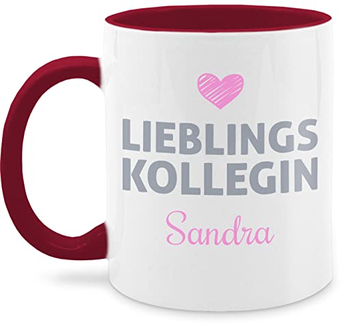 Tasse Tassen 325ml - Kollegen - Lieblings-Kollegin Name - Geschenk personalisiert Abschiedsgeschenk Kollegin Mitarbeiterin Wichtelgeschenk Lieblingskollegin Weihnachten - 325 ml - Bordeauxrot Tasse Tassen 325ml - Kollegen - Lieblings-Kollegin Name - Geschenk personalisiert Abschiedsgeschenk Kollegin Mitarbeiterin Wichtelgeschenk Lieblingskollegin Weihnachten - 325 ml - Bordeauxrot von Geschenk mit Namen personalisiert by Shirtracer