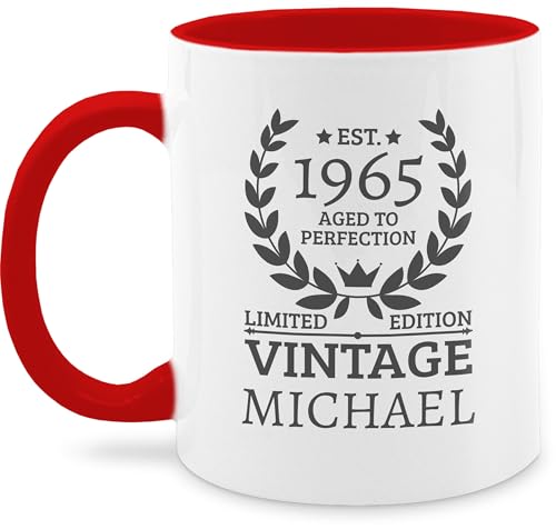 Tasse Tassen 325ml - 60. Geburtstag - Limited Edition Est 1965-325 ml - Rot - geburtstagstasse 1964 geschenke mann 60.geburtstag 60 1963 kaffeetasse zum frau jahre sechzigern 1962 kaffeetassen von Geschenk mit Namen personalisiert by Shirtracer