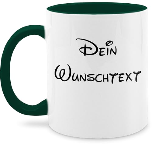 Tasse Tassen 325ml - Aufdruck selbst gestalten - Wunschtext I Geschenk mit eigenem Text personalisiert - 325 ml - Dunkelgrün - mug with name paartassen personalisierte custom glühweintassen Tasse Tassen 325ml - Aufdruck selbst gestalten - Wunschtext I Geschenk mit eigenem Text personalisiert - 325 ml - Dunkelgrün - mug with name paartassen personalisierte custom glühweintassen von Geschenk mit Namen personalisiert by Shirtracer