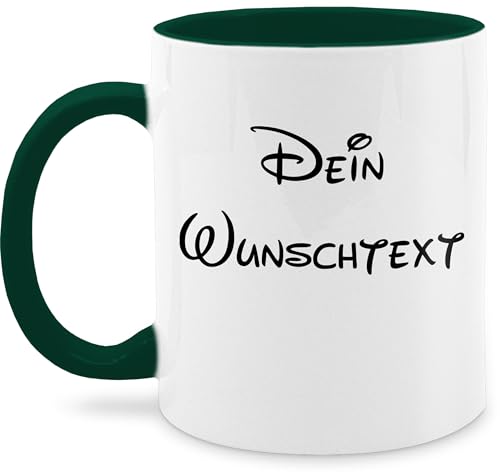 Tasse Tassen 325ml - Aufdruck selbst gestalten - Wunschtext - 325 ml - Petrolgrün - text eigenem schriftzug mug kollegin drucken beschriften mugs name custom kaffeebecher und datum druck von Geschenk mit Namen personalisiert by Shirtracer