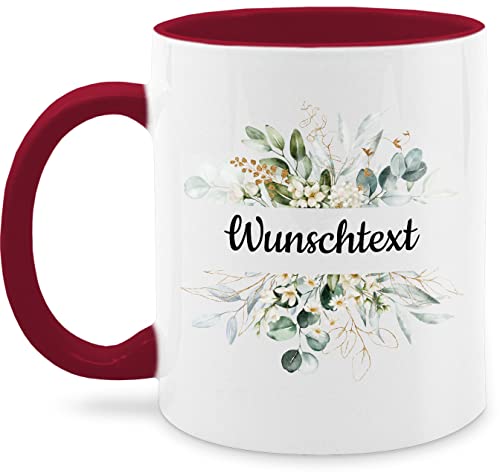 Tasse Tassen 325ml - Aufdruck selbst gestalten - Wunschtext Text I eigener Text - 325 ml - Bordeauxrot - anpassen custom mug personalisierte blumen glühweintassen blumig selber paartassen 4 zeilen Tasse Tassen 325ml - Aufdruck selbst gestalten - Wunschtext Text I eigener Text - 325 ml - Bordeauxrot - anpassen custom mug personalisierte blumen glühweintassen blumig selber paartassen 4 zeilen von Geschenk mit Namen personalisiert by Shirtracer