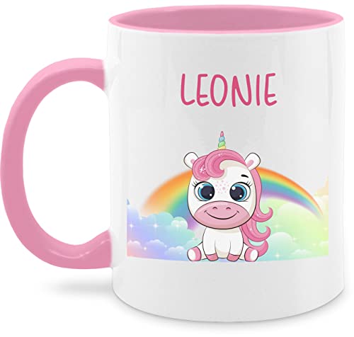 Tasse Tassen 325ml - Süßes Einhorn Unicorn - 325 ml - Rosa - nur noch eine pflanze und einhörnern regenbogen name personalisierte einhörner eigenem geschenke motiv personalisierung mädchen von Geschenk mit Namen personalisiert by Shirtracer