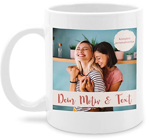 Tasse Tassen 325ml - eigenem - Foto Bild - 325 ml - Weiß - selbst gestaltet fototasse selber gestalten textfeld mug geschenke für die kollegin bildtasse personalisiertes muttertag kindertasse von Geschenk mit Namen personalisiert by Shirtracer