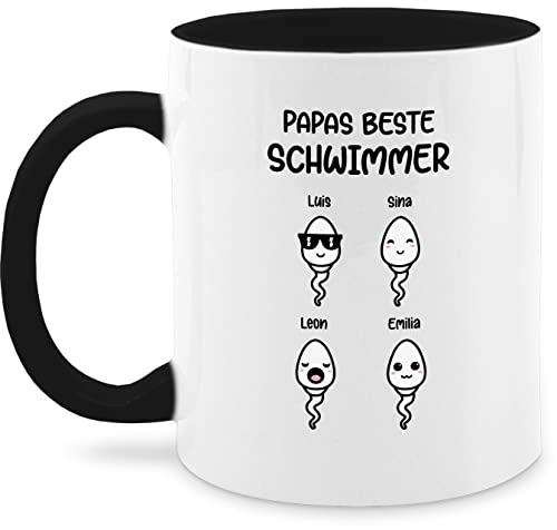 Tasse Tassen 325ml - zum Vatertag - Vatertagsgeschenk Beste Schwimmer - 4 Kinder - 325 ml - Schwarz - 4-fach papa geschenke väter vater papas kaffeetasse vatertagstasse vatertagsgeschenke bester Tasse Tassen 325ml - zum Vatertag - Vatertagsgeschenk Beste Schwimmer - 4 Kinder - 325 ml - Schwarz - 4-fach papa geschenke väter vater papas kaffeetasse vatertagstasse vatertagsgeschenke bester von Geschenk mit Namen personalisiert by Shirtracer