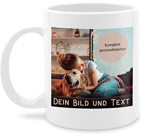 Tasse Tassen 325ml - eigenem - Foto Bild Geschenk - 325 ml - Weiß - fototasse customized mug with photo selbst drucken fotos glühweintassen bildtasse freundschaftstasse selber gestalten u text von Geschenk mit Namen personalisiert by Shirtracer