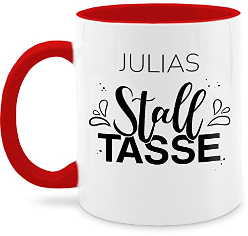 Tasse Tassen 325ml - Pferd - Stalltasse Name Stall Geschenk Pferde Mädchen - 325 ml - Rot - pferdesport nur noch eine pflanze personalisierte geschenke für pferdefans pferdemotiv und reiten mamen von Geschenk mit Namen personalisiert by Shirtracer