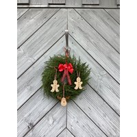 Weihnachtsanhänger Keramik Lebkuchenmann Elch Handgetöpfert von GeschenkArt