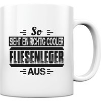 Fliesenleger Cooles Sprüche Fliesen Berufe Plattenleger Geschenkidee - Tasse Und Kaffeebecher von GeschenkDesignsDE