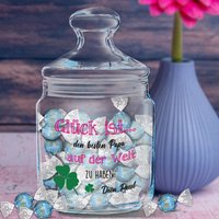 Keksglas /Bonbonglas Zum Muttertag/Vatertag Personalisiert von GeschenkPlanet