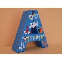 Einschulungs-Geschenk - Individueller Buchstabe/Tisch-Dekoration Kindergeburtstag von GeschenkZuSchlag