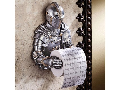 Geschenkbox Der originelle Ritter Toilettenpapierhalter - WC-Rollenhalter von Geschenkbox