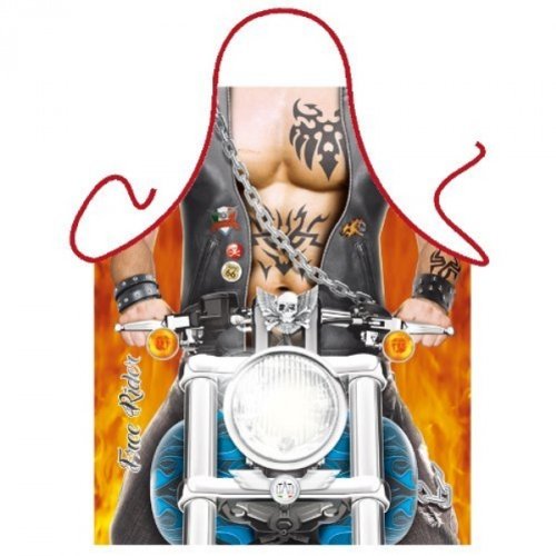 Geschenkbox Grillschürze - Sexy Biker mit Tattoos von Geschenkbox
