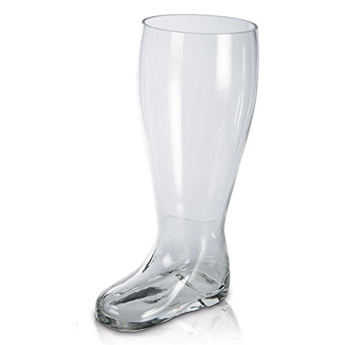 HC-Handel 916003 Riesiger Bierstiefel Bierglas Trinkstiefel - 33 cm von Geschenkbox