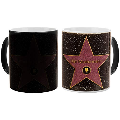 Geschenke 24 Magic Mug Walk of Fame - personalisierte Farbwechsel Tasse: Kaffeebecher mit Personalisierung - Becher mit Name - für Tee und Kaffee mit Wunschname Bedruckt… von Geschenke 24
