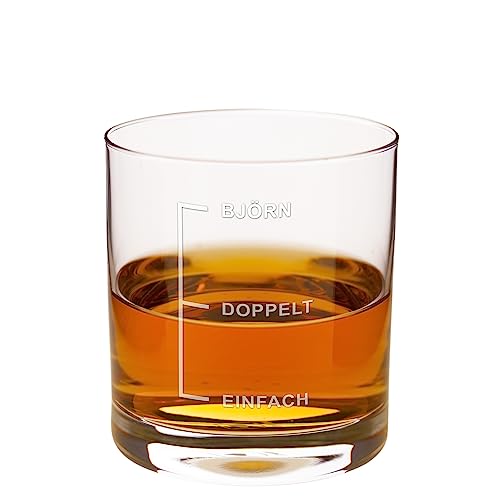 Personalisiertes Whiskyglas mit Gravur | Spülmaschinenfest Graviert | 310ml Tumbler | Einfach Doppelt | Whiskey Geschenke für Männer | Whisky Zubehör | Originelle Geschenkidee zu Weihnachten von Geschenke 24