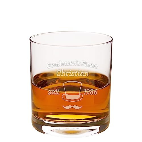 Personalisiertes Whiskyglas mit Gravur | Spülmaschinenfest Graviert | 310ml Tumbler | Gentleman's Finest | Whiskey Geschenke für Männer | Whisky Zubehör | Originelle Geschenkidee zu Weihnachten von Geschenke 24