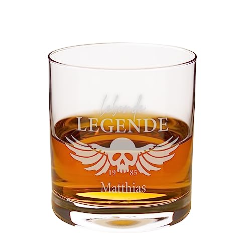 Personalisiertes Whiskyglas mit Gravur | Spülmaschinenfest Graviert | 310ml Tumbler | Lebende Legende | Whiskey Geschenke für Männer | Whisky Zubehör | Originelle Geschenkidee zu Weihnachten von Geschenke 24