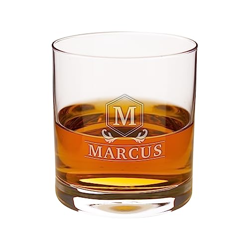 Personalisiertes Whiskyglas mit Gravur | Spülmaschinenfest Graviert | 310ml Tumbler | Monogram | Whiskey Geschenke für Männer | Whisky Zubehör | Originelle Geschenkidee zu Weihnachten von Geschenke 24
