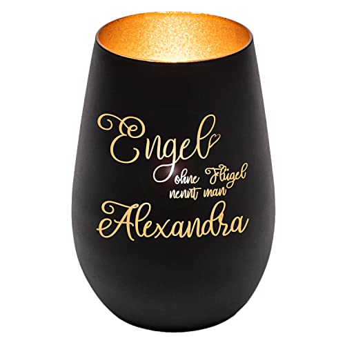 Personalisiertes Windlicht mit Gravur | Engel ohne Flügel nennt Man | graviert mit Name | Danke Sagen | Geschenkidee Freundin Oma Tante Nachbar Arbeitskollege | Geburtstagsgeschenk | Schwarz/Gold Personalisiertes Windlicht mit Gravur | Engel ohne Flügel nennt Man | graviert mit Name | Danke Sagen | Geschenkidee Freundin Oma Tante Nachbar Arbeitskollege | Geburtstagsgeschenk | Schwarz/Gold von Geschenke 24