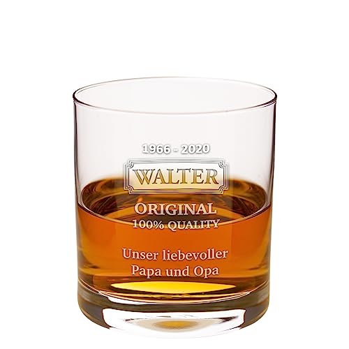Personalisiertes Whiskyglas mit Gravur | Spülmaschinenfest Graviert | 310ml Tumbler | Original | Whiskey Geschenke für Männer | Whisky Zubehör | Originelle Geschenkidee zu Weihnachten von Geschenke 24