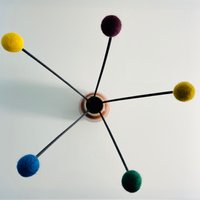 Raumduft Diffuser, Echtes Rattan Mit Wollkugeln, Gelb-Blau Raumduft Diffuser, Echtes Rattan Mit Wollkugeln, Gelb-Blau von GeschenkeAusWolleDe