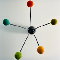 Raumduft Diffuser, Echtes Rattan Mit Wollkugeln, Grün-Orange Raumduft Diffuser, Echtes Rattan Mit Wollkugeln, Grün-Orange von GeschenkeAusWolleDe