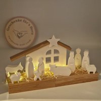 Moderne Krippe Weihnachtskrippe Raysin von GeschenkeFuersHerz