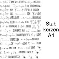 Kerzentattoo Trauer Stabkerzen Kerzentattoo Trauer Stabkerzen von GeschenkeHimmel