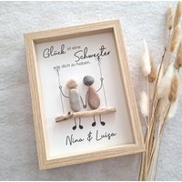 Geschenk Schwester - Steinbild , Beste Personalisiertes Individuell Freundin Geschenk Schwester - Steinbild , Beste Personalisiertes Individuell Freundin von GeschenkeHolzundHaus