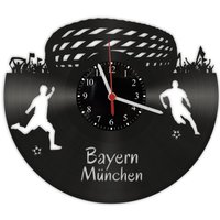 Vinyl Schallplatten Wanduhr - Bayern München Fußball von GeschenkeKreation