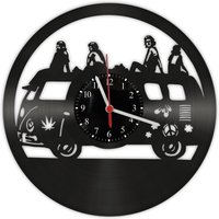 Vinyl Schallplatten Wanduhr - Bulli Hippie Vinyl Schallplatten Wanduhr - Bulli Hippie von GeschenkeKreation