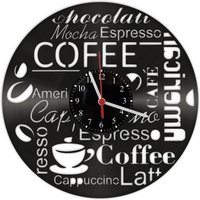 Vinyl Schallplatten Wanduhr - Coffee Kaffee Vinyl Schallplatten Wanduhr - Coffee Kaffee von GeschenkeKreation