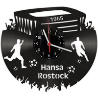 Vinyl Schallplatten Wanduhr - Hansa Rostock Fußball Vinyl Schallplatten Wanduhr - Hansa Rostock Fußball von GeschenkeKreation