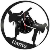 Vinyl Schallplatten Wanduhr - Karate Taekwondo Kampf von GeschenkeKreation