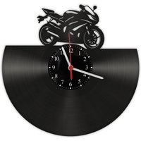 Vinyl Schallplatten Wanduhr - Motorrad Vinyl Schallplatten Wanduhr - Motorrad von GeschenkeKreation