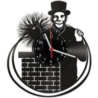 Vinyl Schallplatten Wanduhr - Schornsteinfeger von GeschenkeKreation