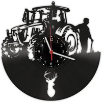 Vinyl Schallplatten Wanduhr - Traktor Vinyl Schallplatten Wanduhr - Traktor von GeschenkeKreation