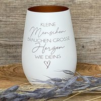 Windlicht Mit Lasergravur, Kleine Menschen, Personalisierbar, Geschenk Für Erzieher, Erzieherinnen, Kindergarten, Kerzenglas von GeschenkeKreisel