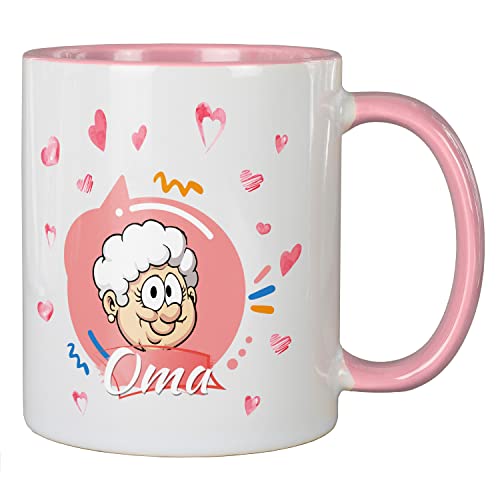 Geschenk für Oma und Opa die schönsten Oma & Opa Tassen im Set - Geschenk perfekte für Großvater und Großmutter, Oma Opa Tasse:Oma Tasse von Geschenkedirekt
