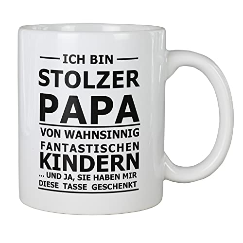 creativgravur® Tasse mit Spruch STOLZER Papa, STOLZE Mama Kaffeetasse Kaffeebecher Kaffeepot Frühstückstasse Bürotasse, Motiv:Motiv 03 von Geschenkedirekt