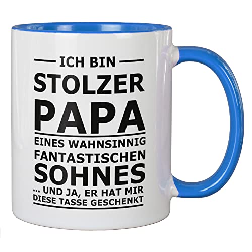 creativgravur® Tasse mit Spruch STOLZER Papa, STOLZE Mama Kaffeetasse Kaffeebecher Kaffeepot Frühstückstasse Bürotasse, Motiv:Motiv 08 von Geschenkedirekt