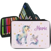 Federmäppchen Mit Name Einhorn Mädchen Personalisiert Geschenk Einschulung Geburtstag von Geschenkelaedchen