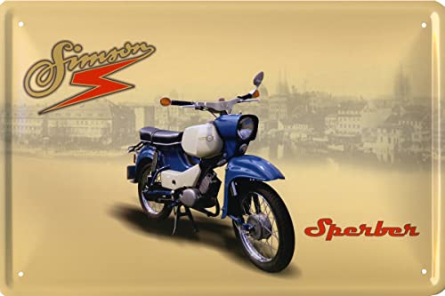 Blechschild 20x30cm Simson Sperber von Geschenkeparadies 24