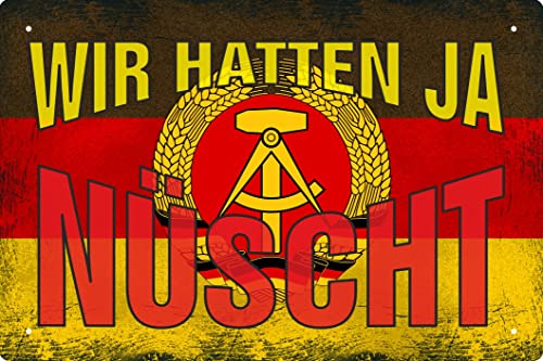 Deko Blechschild 20x30cm Wir hatten ja Nüscht Deko Blechschild 20x30cm Wir hatten ja Nüscht von Geschenkeparadies 24
