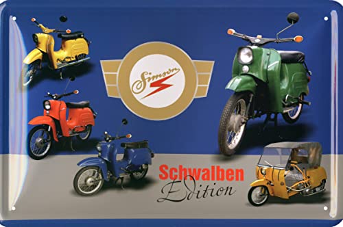 Geschenkeparadies 24 Blechschild 20x30cm Schwalben Edition von Geschenkeparadies 24