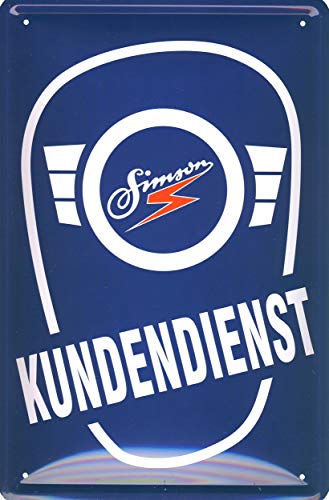 Geschenkeparadies 24 Blechschild 20x30cm Simson Kundendienst von Geschenkeparadies 24